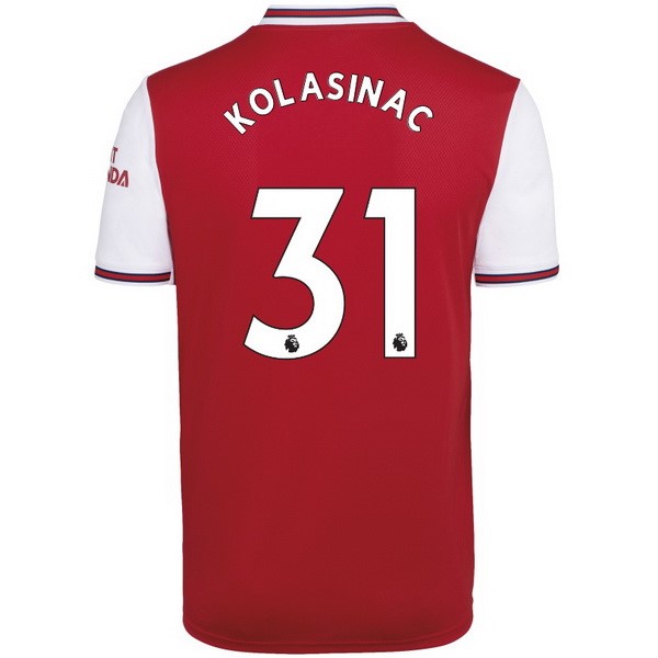 Camiseta Arsenal NO.31 Kolasinac Primera equipación 2019-2020 Rojo